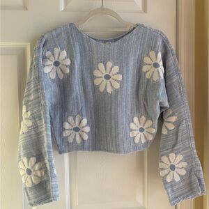 Altar'd State Light Blue Knit Sweater